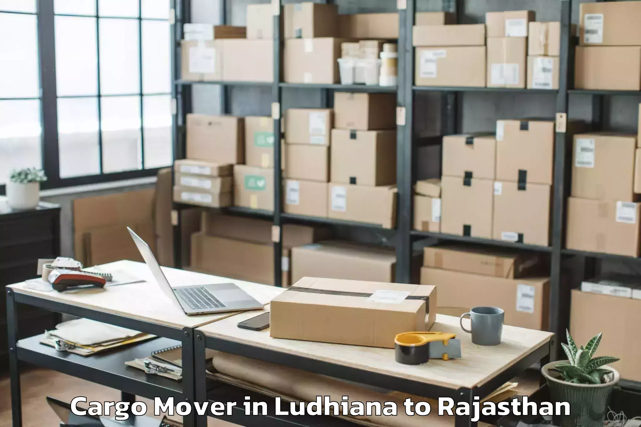 Top Ludhiana to Niit University Neemrana Cargo Mover Available